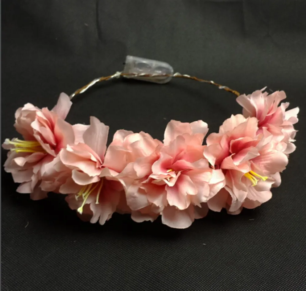 hot pink flower crown