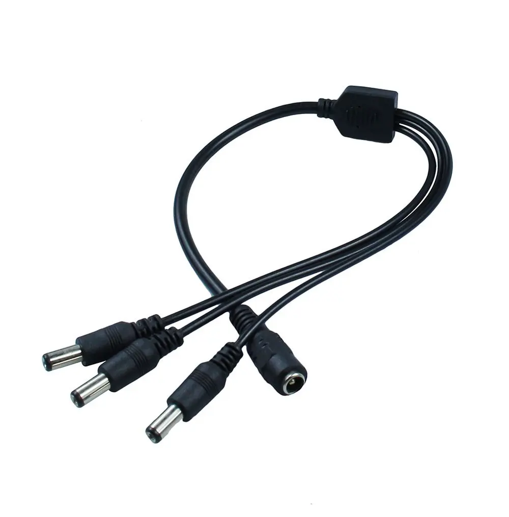 Uplights 10 Pcs DC 1 Female to 3 Male Power Splitter Cable for Single Color LED Strip Lights and CCTV (10)