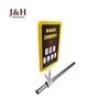 J&H plastic merchandise sign price paper rotatable advertising promotion frame clip holder roll up stand display shelf