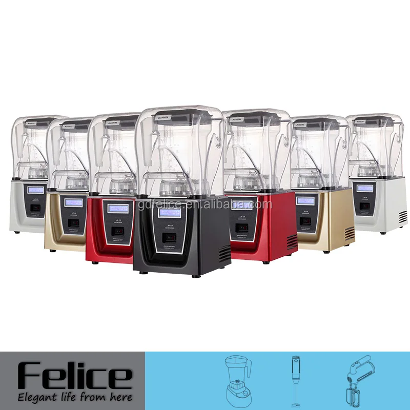Commercial Bar Blender With Sound Cover Enclosure 3.8hp Builtin