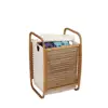 Bamboo and Terylene Cotton Laundry Hamper