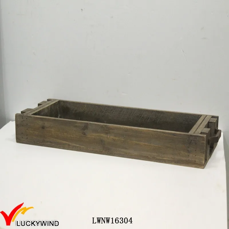 long wooden tray