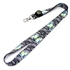 Factory personalized custom polyester sublimation lanyards with clock