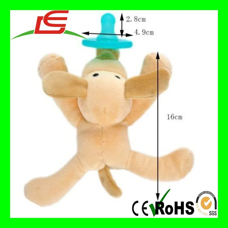 Funny Animal Dolls Softtextile Baby Reborn Silicone Mam Pacifier With