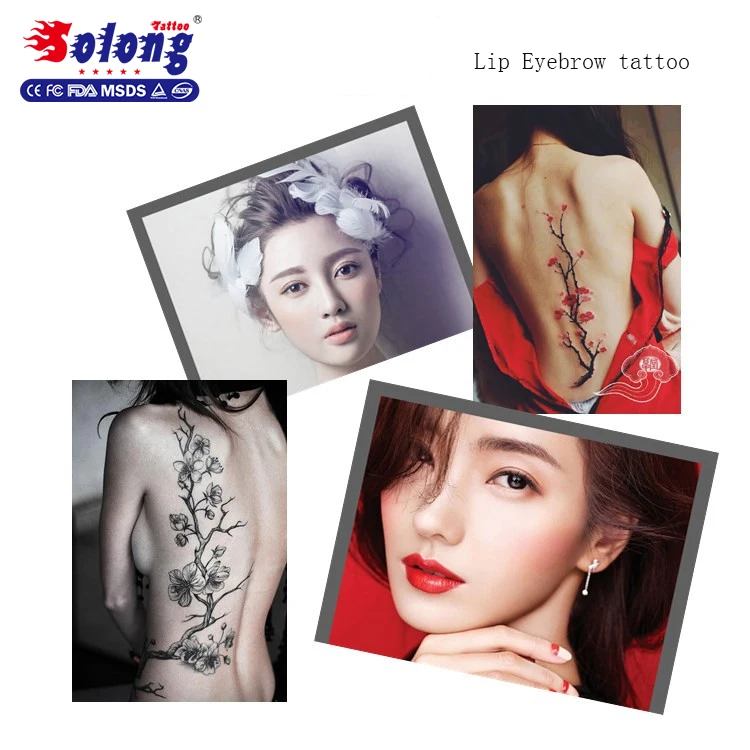 Solong Tattoo Accessories Silicone Permanent Makeup Practice Skin Fake