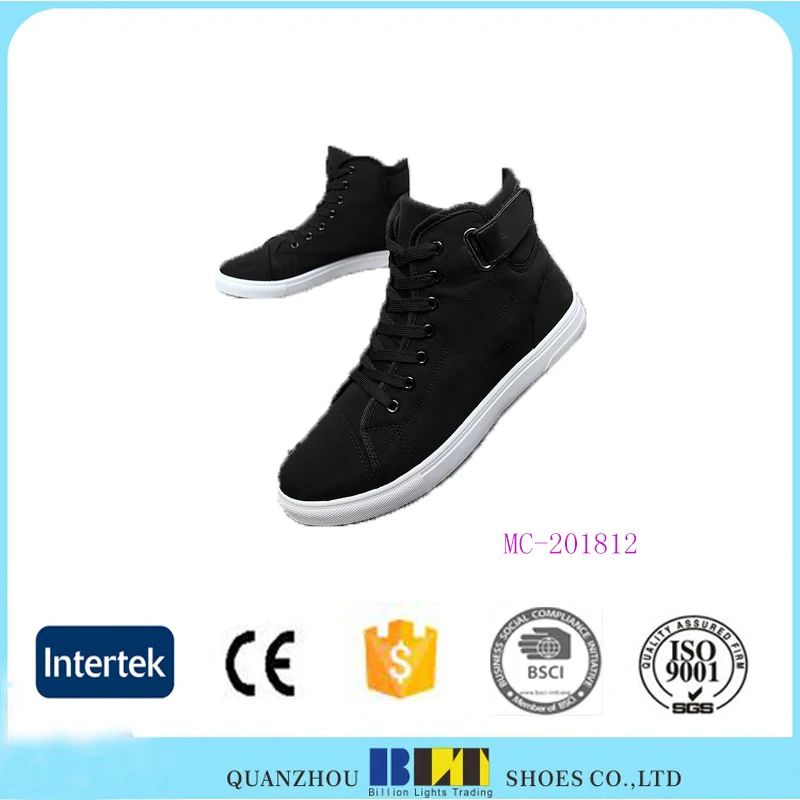 High Quality Men Canvas Shoes 2017 Fashion High Top Men's Casual Shoes