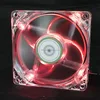 ALSEYE 80mm Computer LED Fan for PC Case 3pin & Molex 4D 12V 2200RPM 8cm Transparent Silent Cooling Fan (3 Color available)