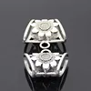 Big flower magnetic bail pearl scarf bails