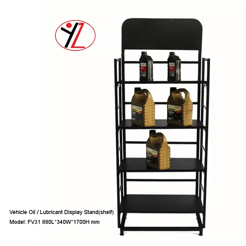 Auto Part Engine Oil Display Rack Motor Oil Lubricant Racks Display