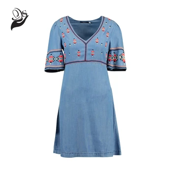 ladies casual denim dresses