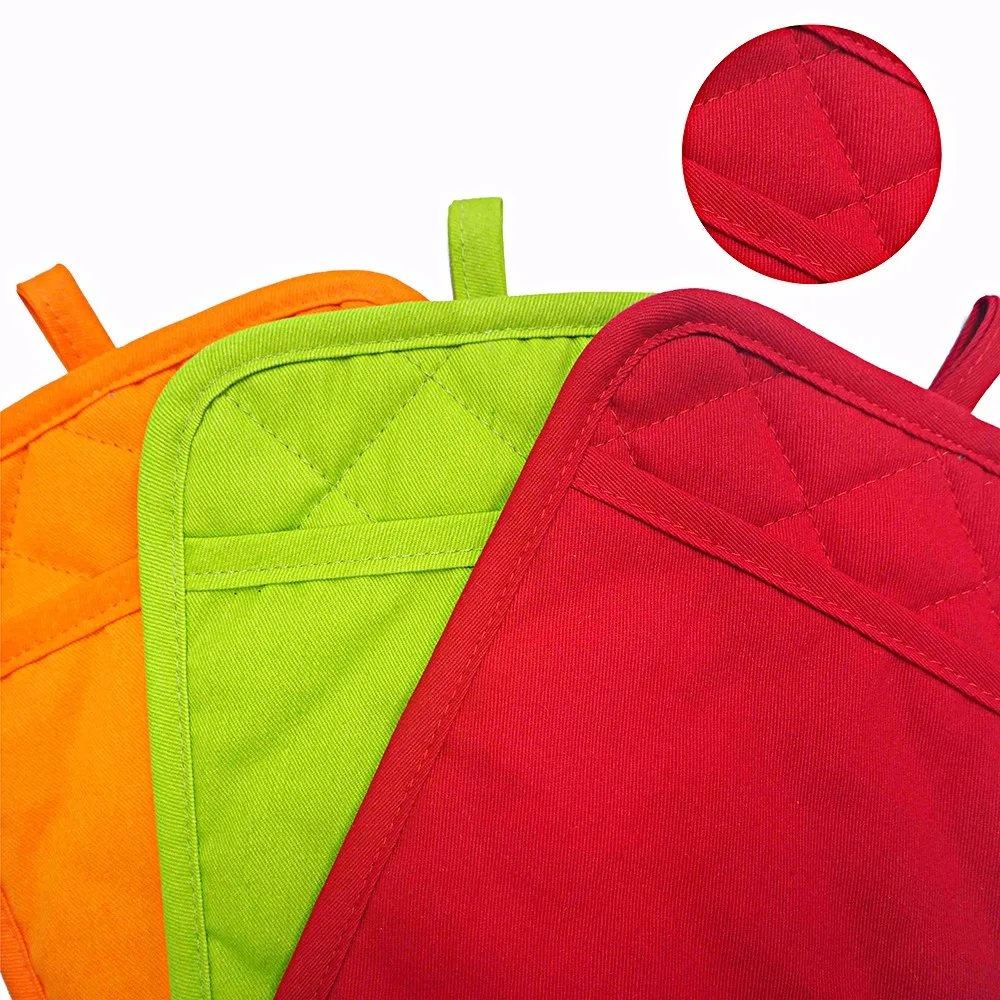 Wholesale Pot Holder Custom Cotton Pot Holders Set For Kitchen Cooking