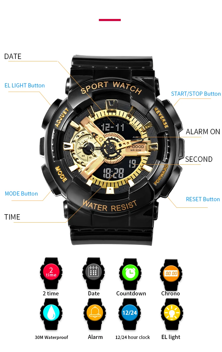 led lcd watches