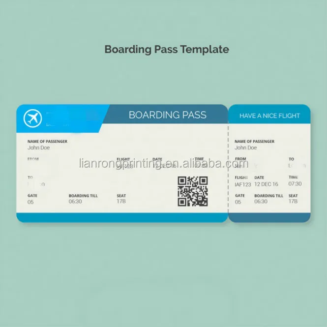 Papier Thermique Imprime Personnalise Carte De Controle Pour Billet D Avion Ecriture Buy Carte D Embarquement Thermique Billet D Avion En Papier Carte D Embarquement Product On Alibaba Com