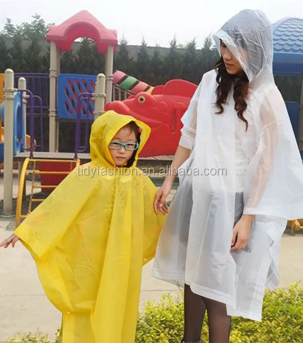 Unisex Plastic Transparent Vinyl Poncho Raincoat Buy Poncho Raincoat