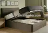 2012 popular bedroom furniture wooden frame faux leather bed storage bed Fabric bed