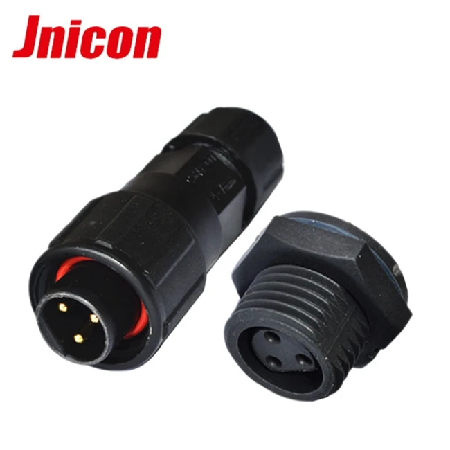 M16 10A IP67 2 3 4 5 6 7 8 Pin Industrial Magnetic Power Cable Connector for LED Strip Light