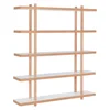 japanese library wooden two doors book case with ladder