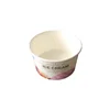 12 oz Custom Printed Disposable white Kraft Paper Hot Soup Bowls with paper lid