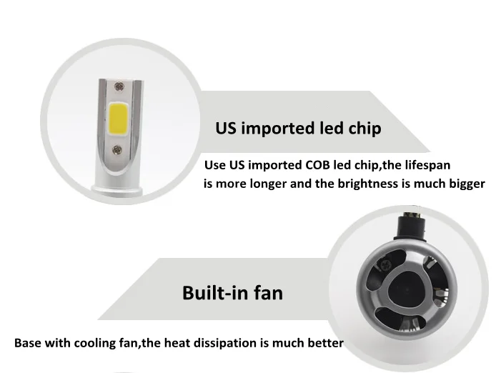 Auto Parts High Power Led Working Car Led Headlight Bulbs C6 Buy Auto