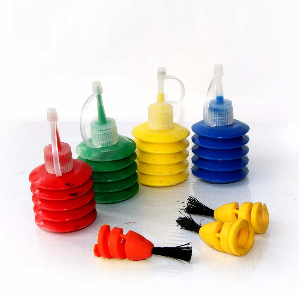 Nifty Mess Free Finger Paint Brush Set With Washable Paint Ideal For