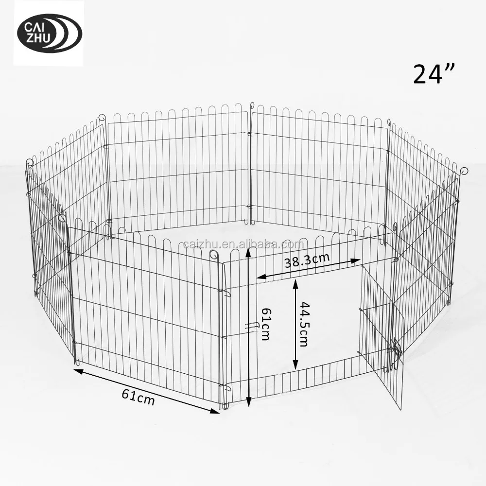 Manufacture Folding Metal Dog Fence,Dog Kennel Indoor Outdoor Dog Cage