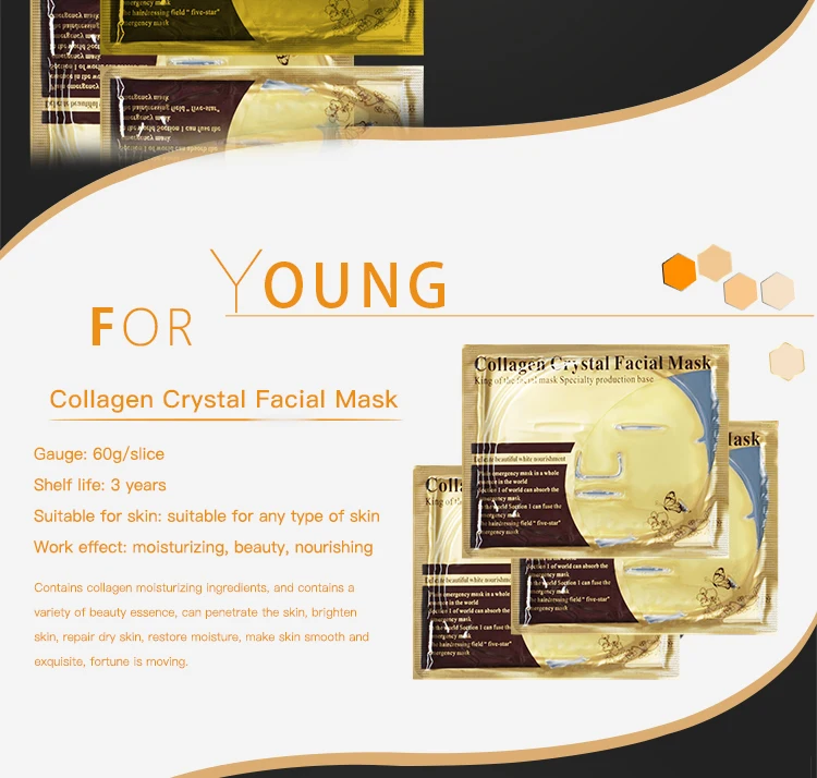 Led korea butterfly gold big facial mask