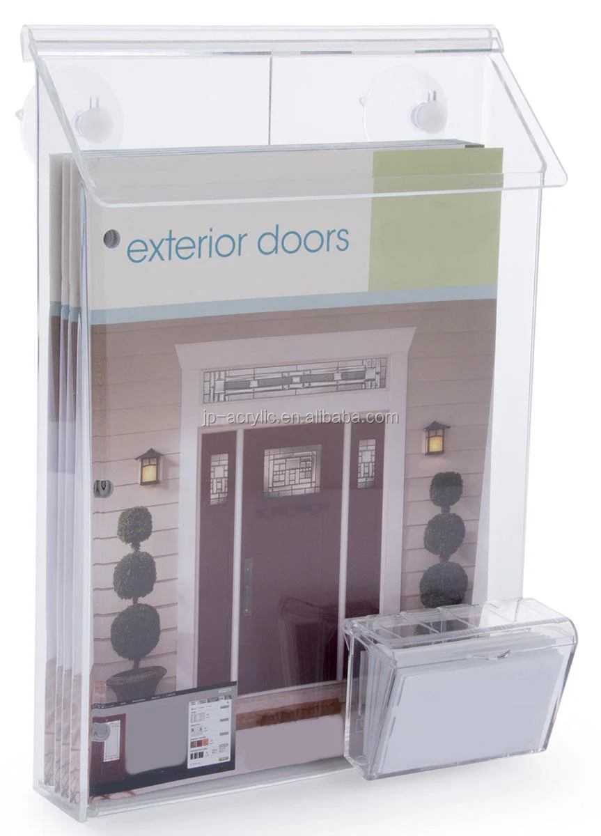 Outdoor Acrylic Window Holder Sign With Suction Cups Product On