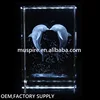 hot sale transparent crystal glass cube for decoration