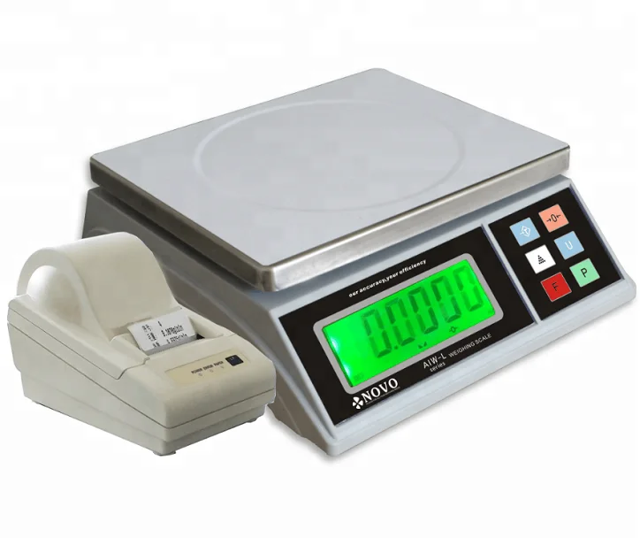 Big LCD display weighing scale with printer1