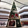 Customized 10m 12m 15m 18m 20m commercial giant christmas tree for mall hotel airport