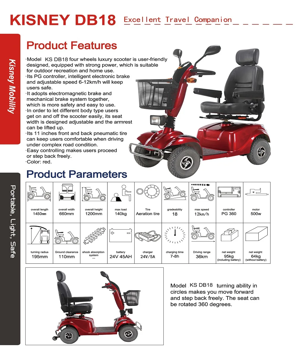 Ce Fda Certification And No Foldable Electric Mobility Scooter For