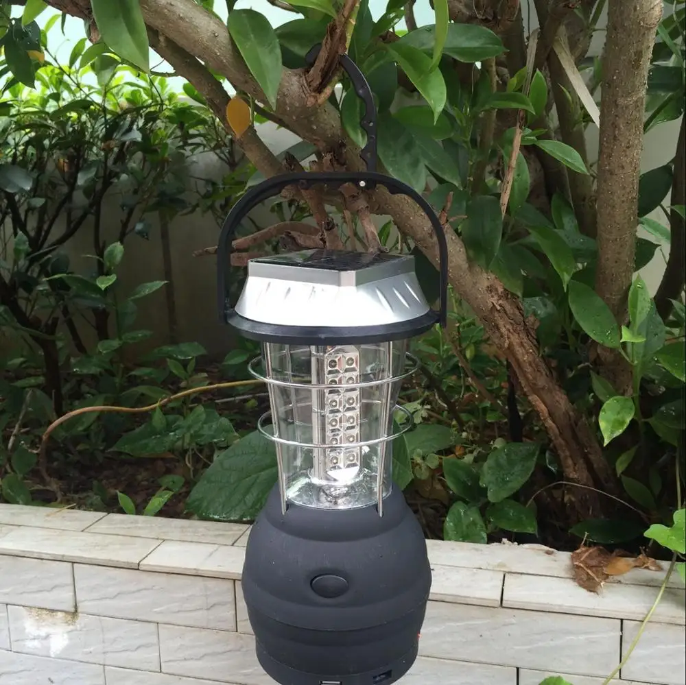 36leds Rechargeable Solar Panels Hand Crank Hurricane Lamps And Lanterns