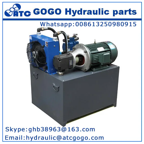 12v Dc Hydraulic Power Pack Units With Hand Pump And Eletric Motor