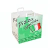 Factory Wholesale Square Bottom Custom Printed Ldpe Pizza Take Away Packaging Plastic Carrier Bags For Restaurant