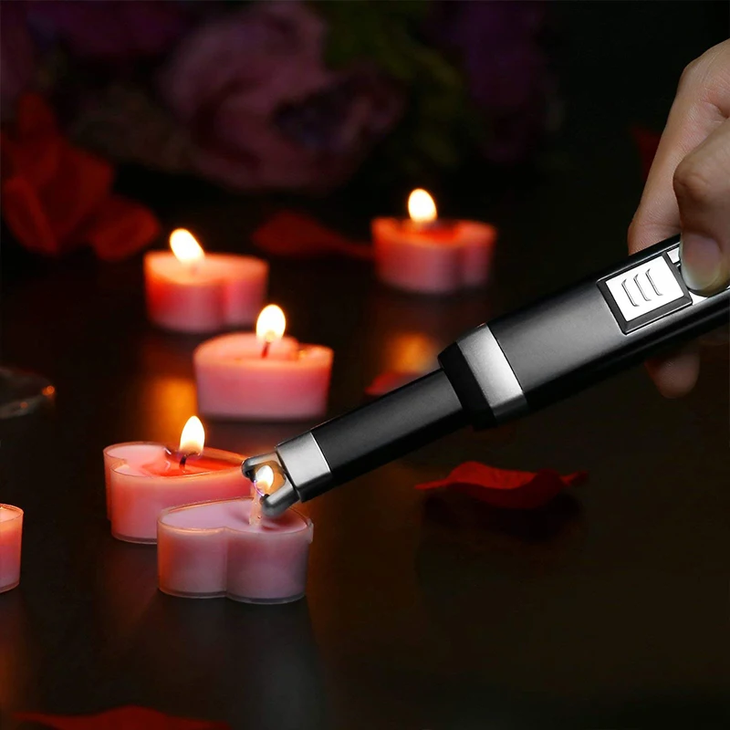 Electric Arc Lighter Multi Purpose Long Candle Lighter Usb Flameless