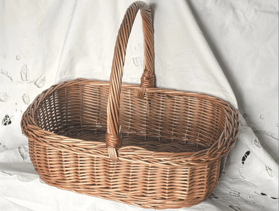 rectangular wicker storage baskets