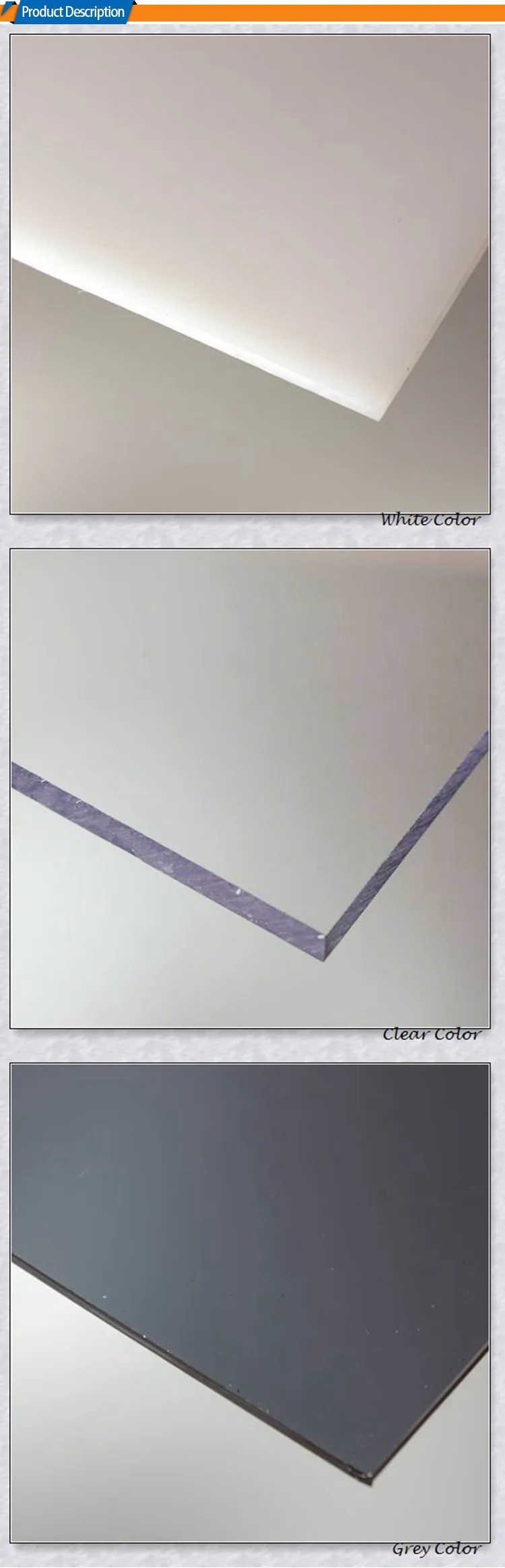 Glass Roofing Panels Lexan Solid Polycarbonate Roof Sheet For Car Shed 