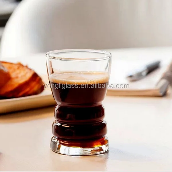 New product clear large juice glass, round drinking glass beer glass, unique shaped juice cup for sale