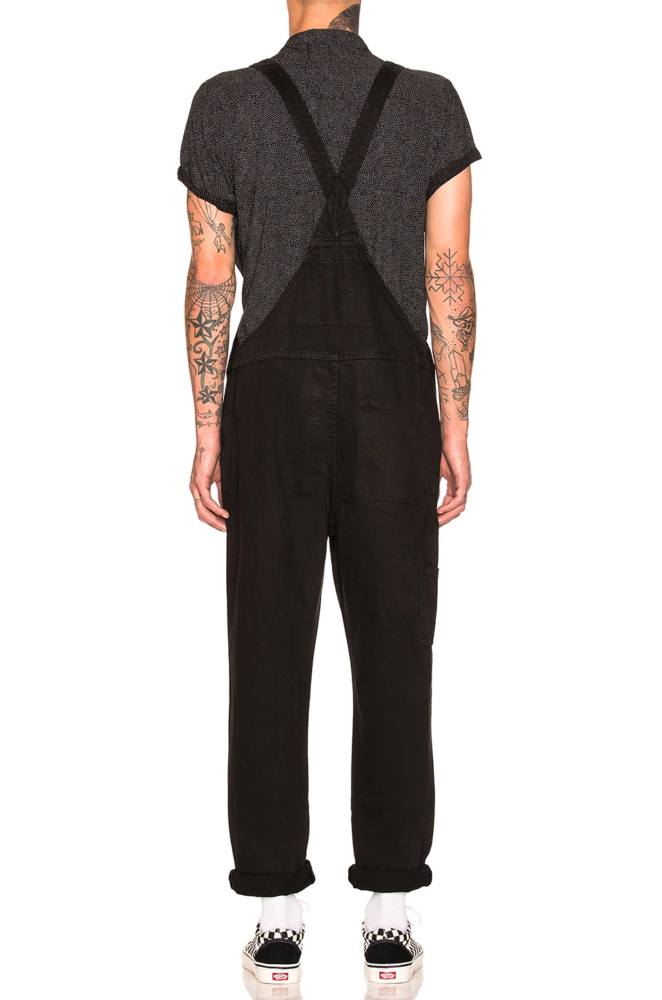 批发时尚连身吊带裤男款黑色牛仔裤总体裤可调节肩带 - buy 男士牛仔