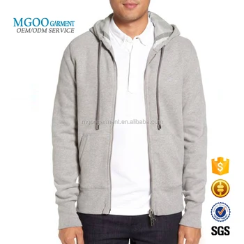 plain grey zip up hoodie