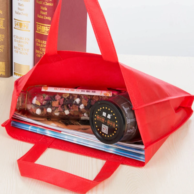 Promotional Custom Your Own Trademark Colorful Blank Recycled Non Woven