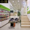 High End pharmacy wood showcase designs with medical store furniture display rack