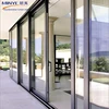 used commerical low track sliding door /partition wall glass door