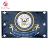 custom Navy Flags Brass Grommets,Quadruple Stitched Fly End Initial Flags 3x5 Foot Outdoor Porch Prime Banners 3 X 5 Ft