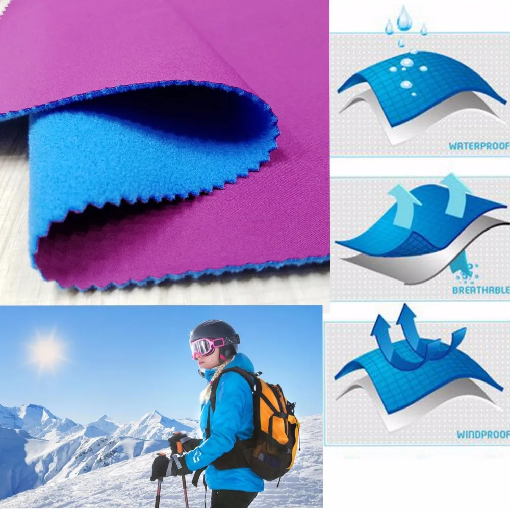 camo print softshell fabric for outdoor wear