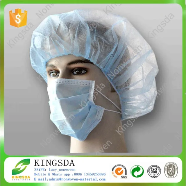 medical disposable face mask and surgical cap use pp non woven