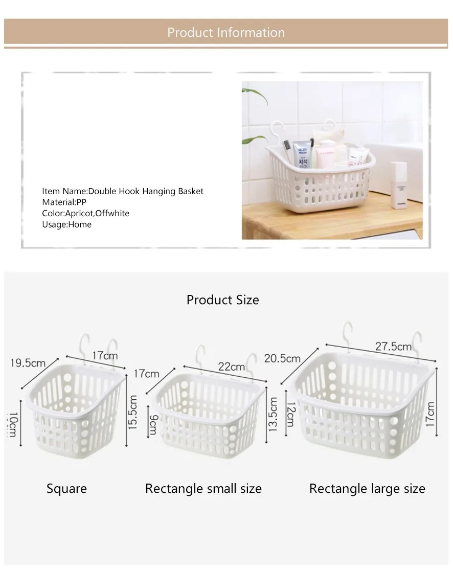 Wholesale Plastic Plastic Hanging Storage Basket For Bathroom Buy Hanging Basket,Hanging
