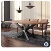 modern wood metal dining table dinette sets