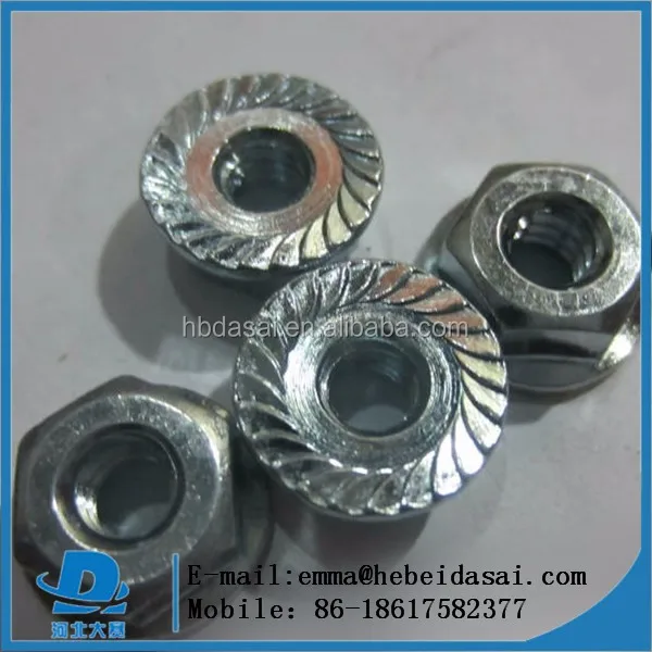 Din 6923 M12 Galvanized Colored Hex Nut With Flange Buy Din 6923 Hex