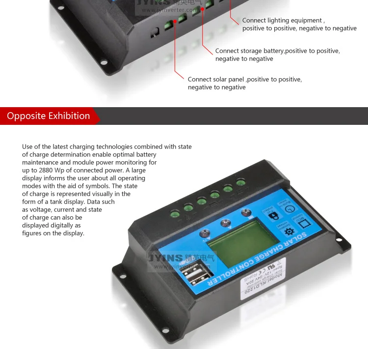 Jyins Manual Pwm Solar Charge Controller Solar Controller Pcb - Buy